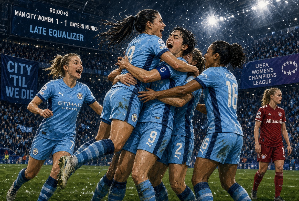 City Fight Back From Two Down as Women’s Champions League Gets Off to Dramatic Start